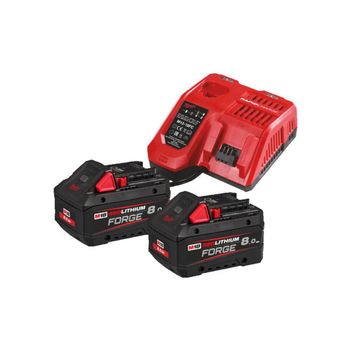 Batterikit Milwaukee M18 FORGENRG-802 - BATTERISET M18 FORGENRG-802 MILWAUKEE 4933498612