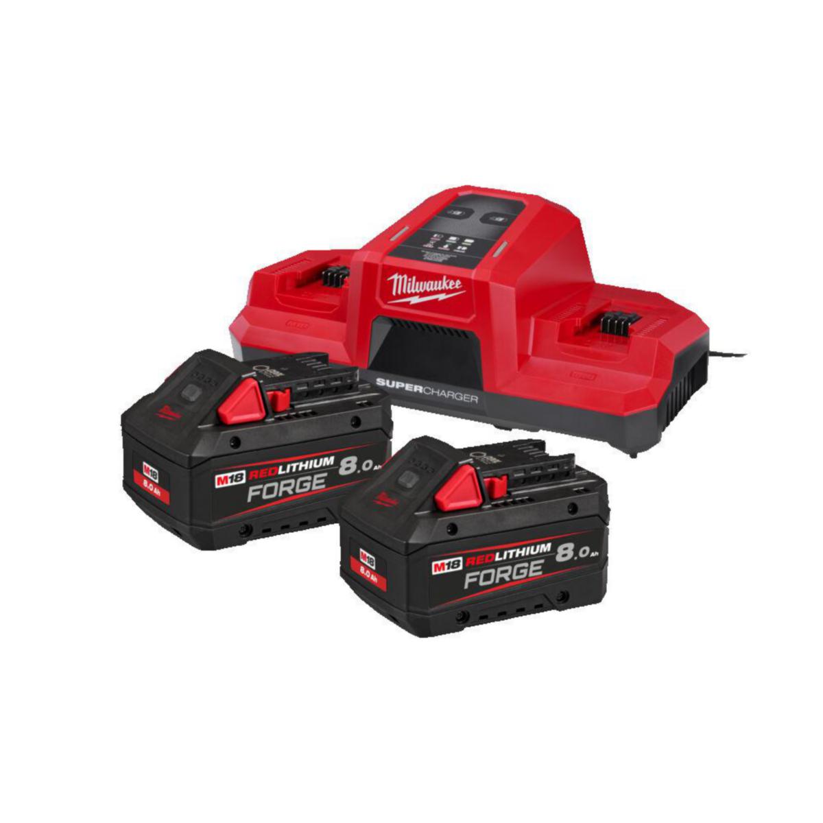 Batterikit Milwaukee M18 FORGENRG-802DBSC - BATTERIER M18 FORGENRG-802DBSC MILWAUKEE 4933498616