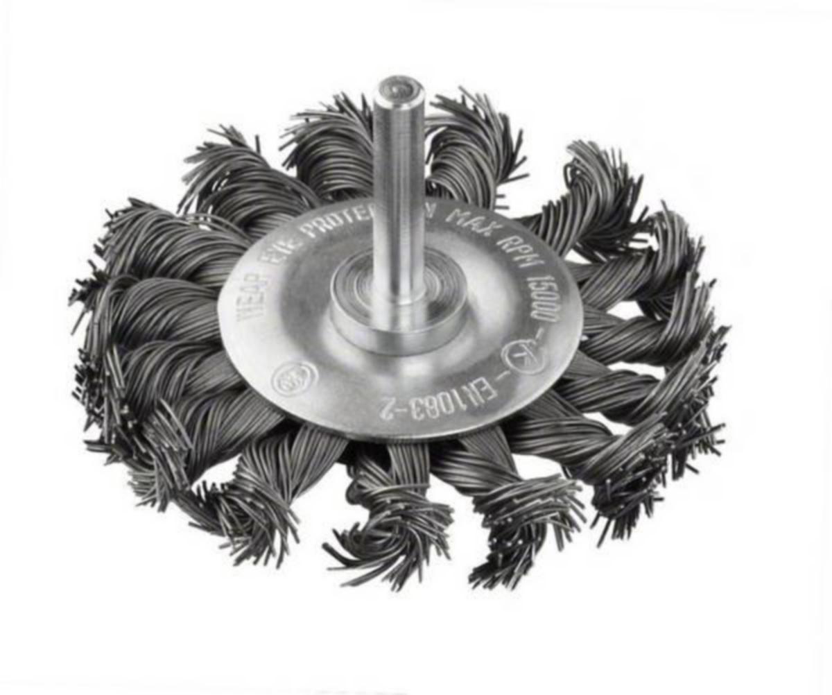 Cirkulärborste Bosch RF med tapp - SKIVBORSTE FLÄTAD 70MM INOX BOSCH 2608622125