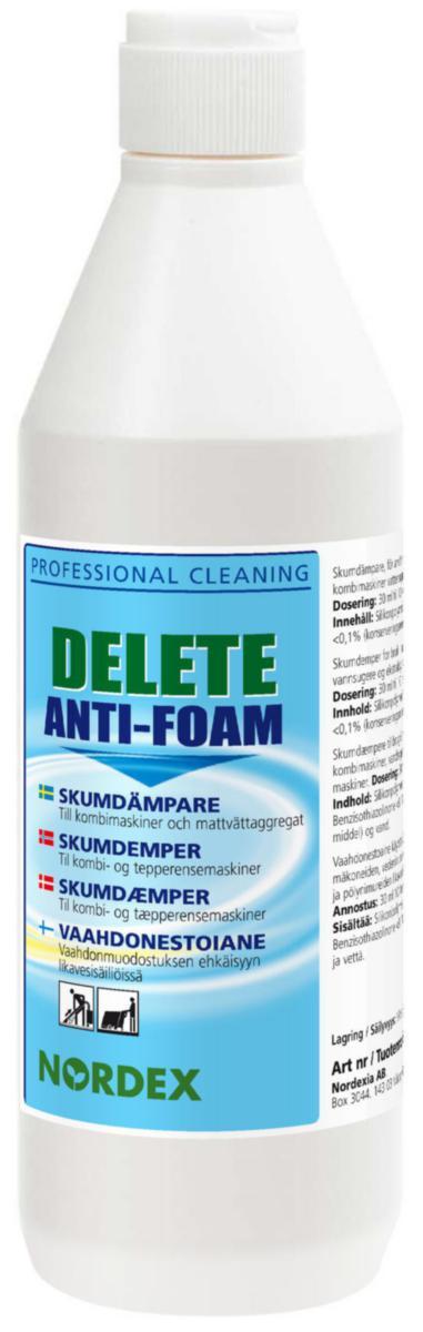 Skumdämpare Nordex Delete Anti-Foam - SKUMDÄMPARE DELETE ANTI-FOAM 500ML MOTVERKAR SKUMBILDN