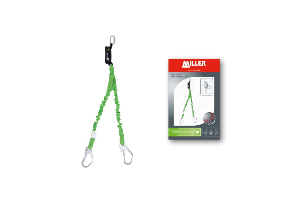 Falldämparlina Miller Twin Manyard - FALLDÄMPARLINA TWIN MANYARD 2M PSS MILLER 1034082