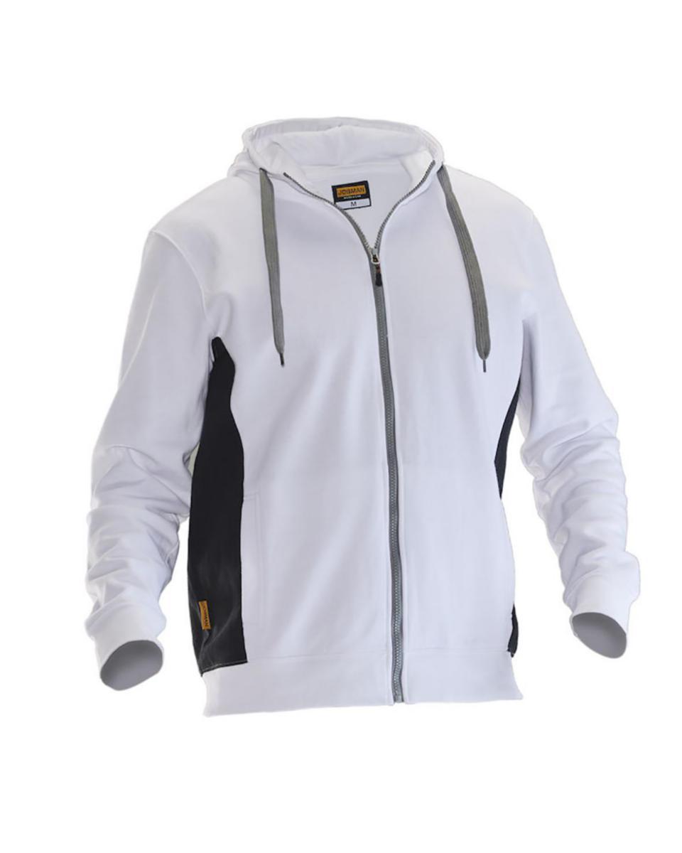Huvjacka Jobman 5400 - HOODIE 5400 VIT/SVART XXL JOBMAN 65540020-1099-8