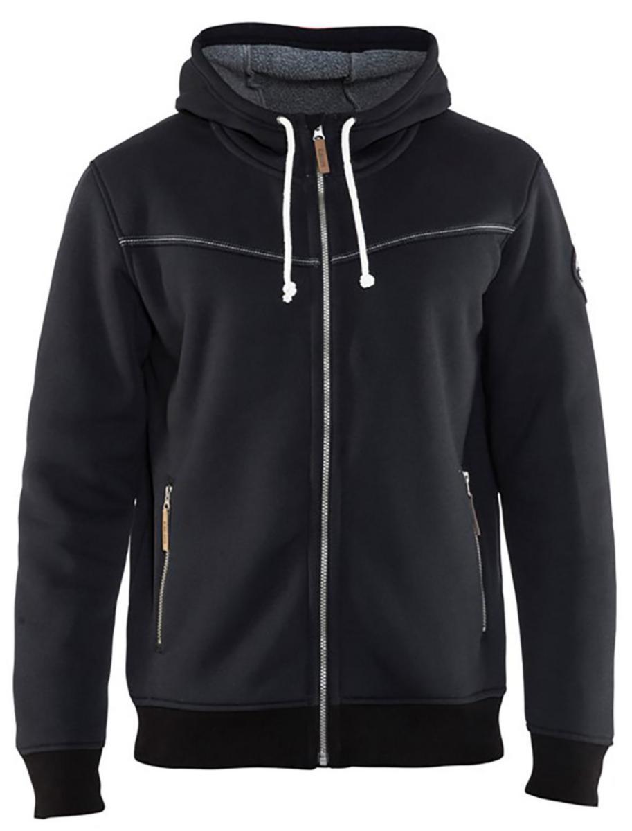 Hoodtröja zip Blåkläder 4933-2514 - HOODTRÖJA PILEFODER SV STL XL BLÅKLÄDER 493325149900XL