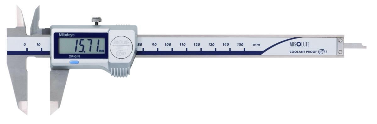 Skjutmått Mitutoyo Serie 500 med skyddsklass IP67 - SKJUTMÅTT MITUTOYO DIGITALT 500-707-20 200MM IP67