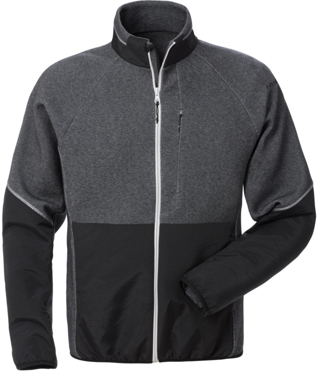 Sweatshirt Fristads 7513 DF - SWEATSHIRTJACKA SVART/GRÅ 7513 KN S 126513-996 S