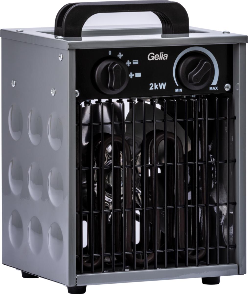 Värmefläkt, BYGG, 2 kW, Gelia - VÄRMEFLÄKT BYGG 2KW 230V IP44 FLÄKT-1000-2000W GE 4055002301