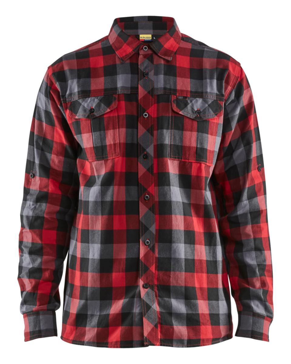 Flanellskjorta Blåkläder 3299-1152 - FLANELLSKJORTA RÖD/SVART XXL BLÅKLÄDER 329911525699XXL