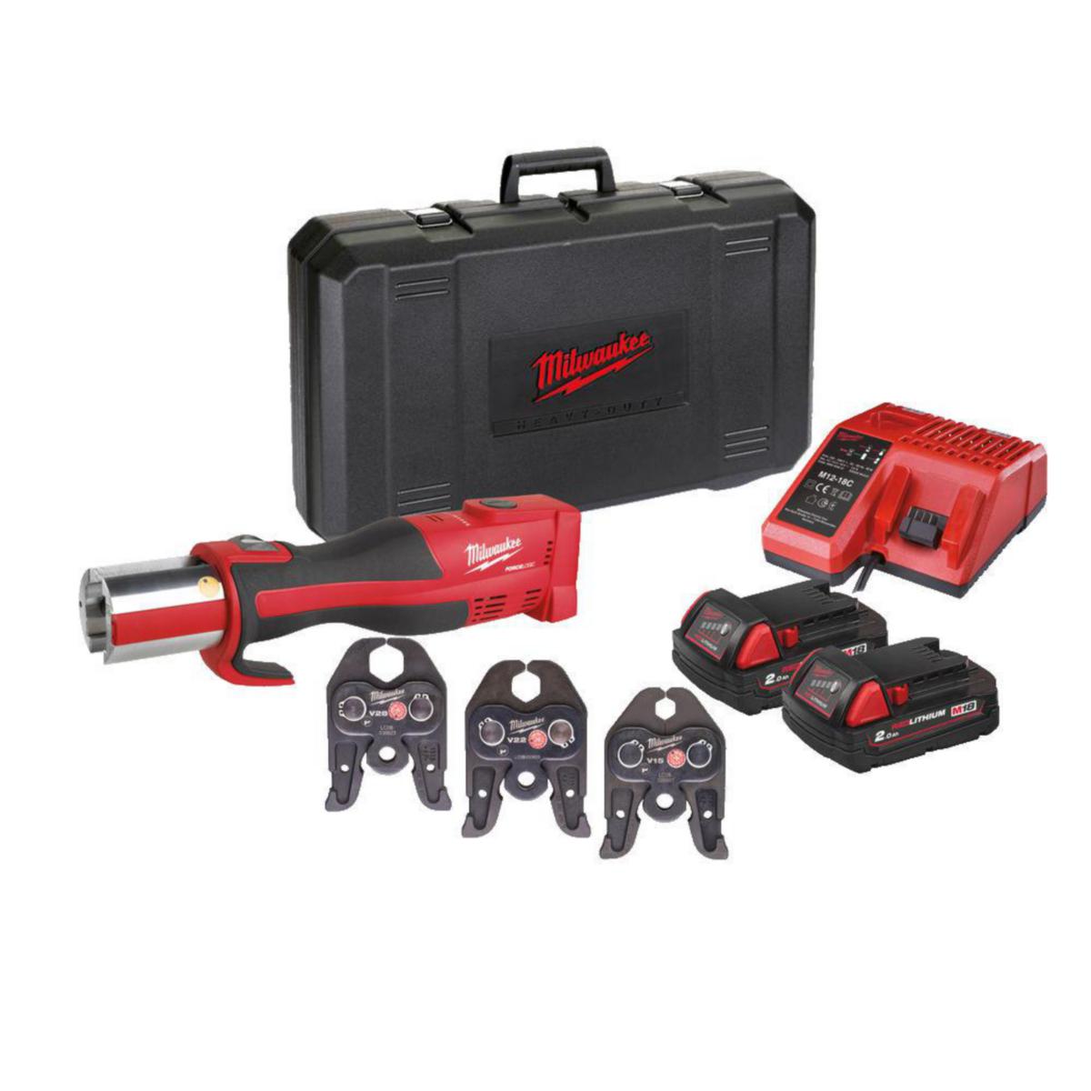 Pressmaskin Milwaukee M18 BLHPT 202C V-SET - PRESSVERKTYG M18BLHPT 202CVSET MILWAUKEE 4933451134