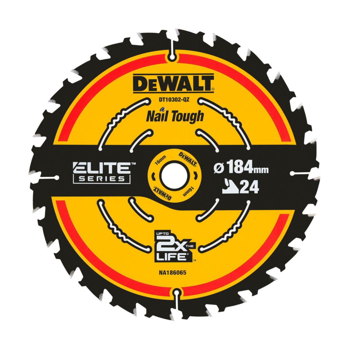 Cirkelsågklinga DEWALT Elite - SÅGKLINGA 184X16 MM 24T DEWALT DT10302-QZ
