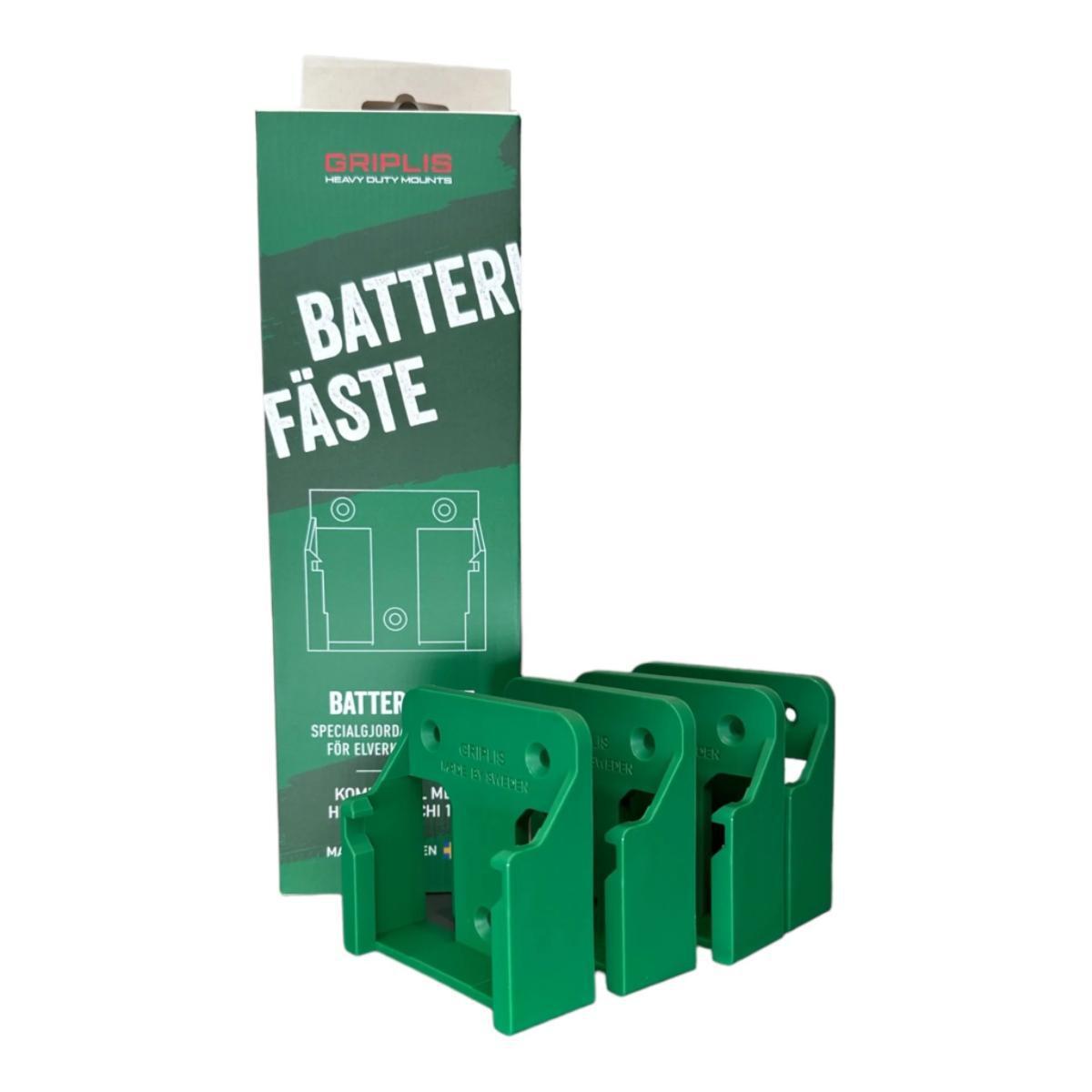 Batterifäste GRIPLIS - BATTERIFÄSTE GRIPLIS HIKOKI/HITACHI 18V 4-PACK GRÖN