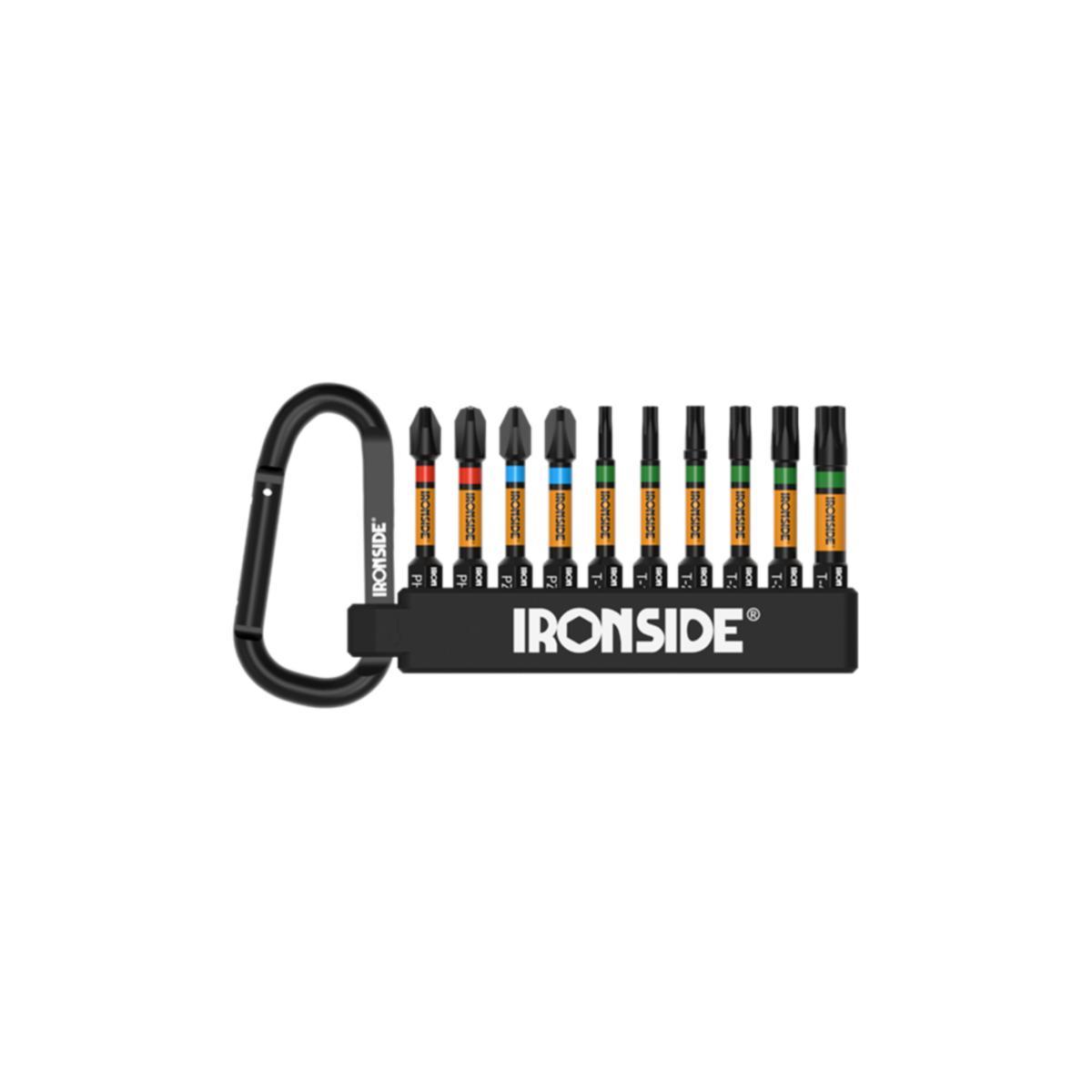 Bitsbälteshållare Ironside kraftbits PH/PZ/TX - BITSBÄLTESHÅLLARE IRONSIDE KRAFTBITS 50MM MIX 10ST 203370