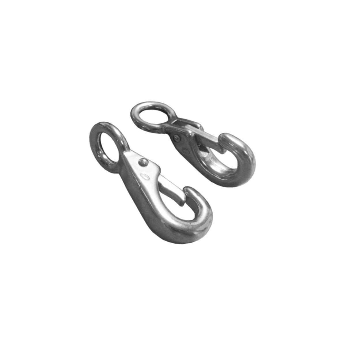 Karbinhake Adela RF m. repögla - KARBINHAKE ROSTFRI METALL MED REPÖGLA 2-PACK