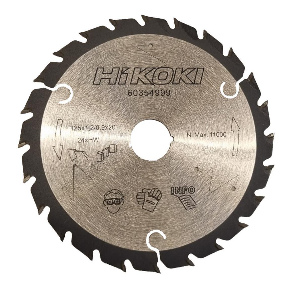 Sågklinga HiKOKI för Trä/Alu - SÅGKLINGA 125X20 24T/1.2 TRÄ ALU HiKOKI 60354999
