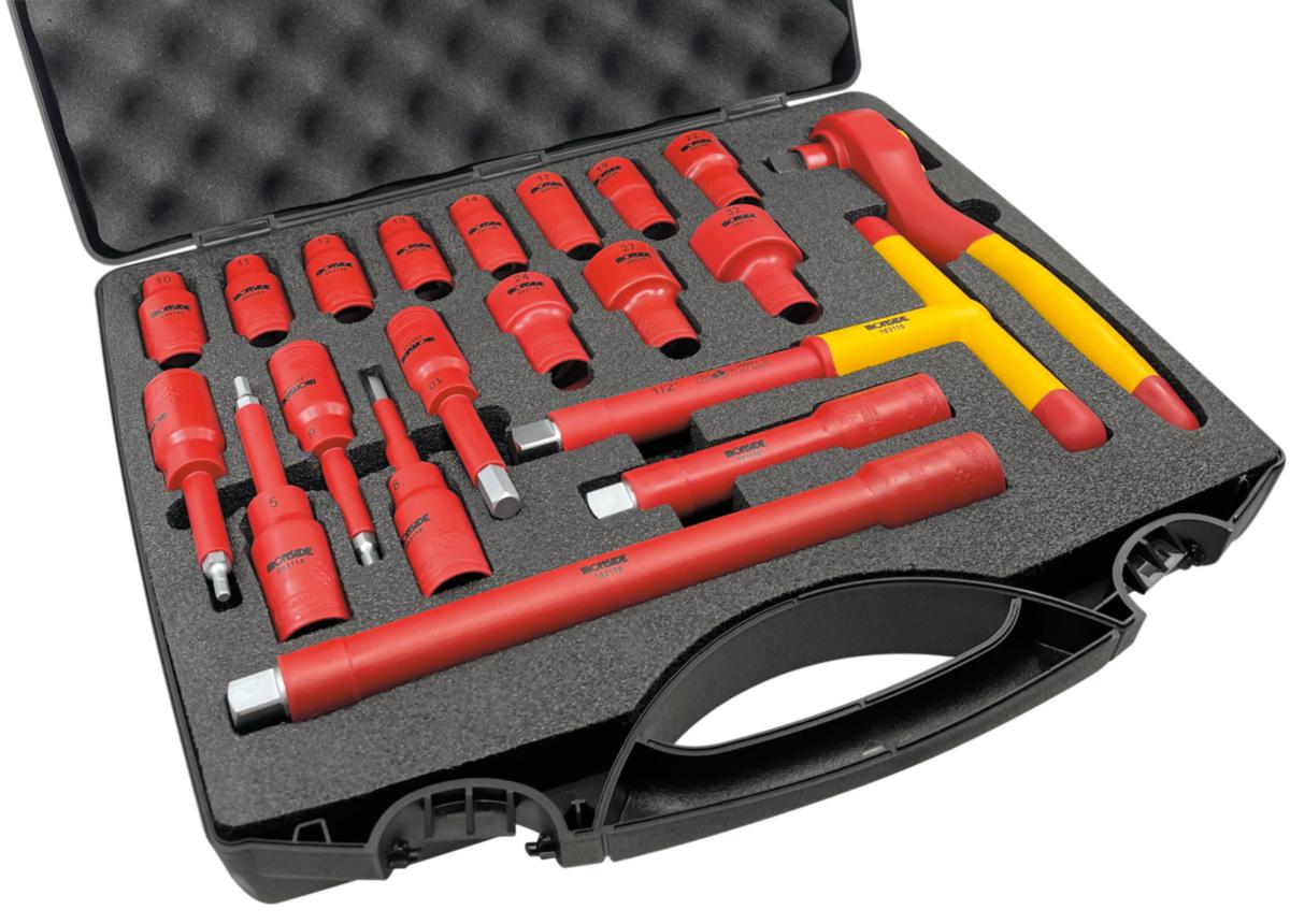 Hylsnyckelsats Ironside 1/2" 1000V, 20 delar - HYLSNYCKELSATS IRONSIDE 1000V 1/2" 20DEL 103079