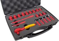 Hylsnyckelsats Ironside 1/4" 1000V, 20 delar
