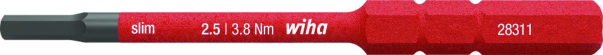 Bits Wiha slimBit insex - BITS WIHA SLIMBIT HEX 5.0X75MM 1000V