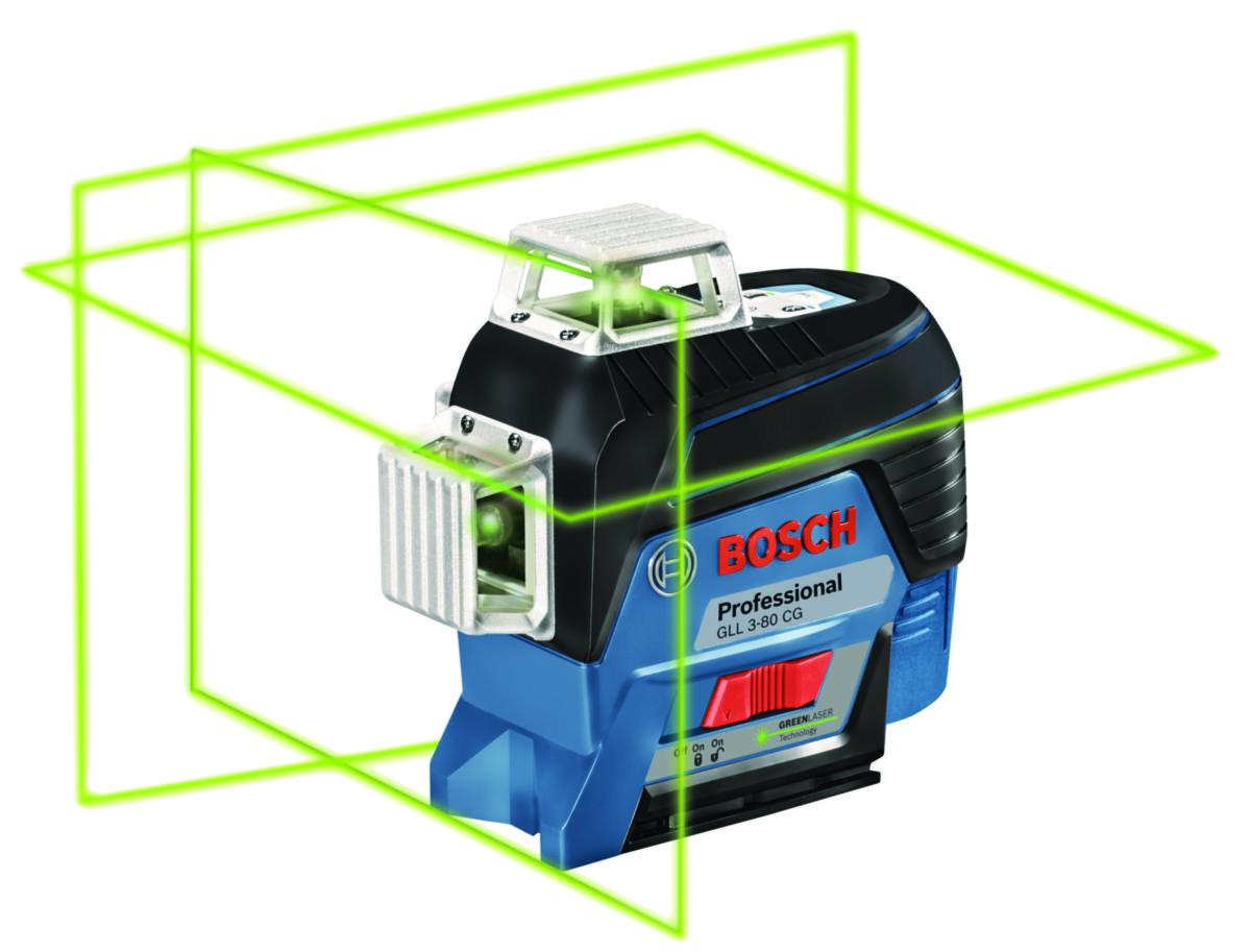 Linjelaser Bosch GLL 3-80 CG - CIRKELLASER GLL3-80CG M/BM1/12 BOSCH 0601063T00