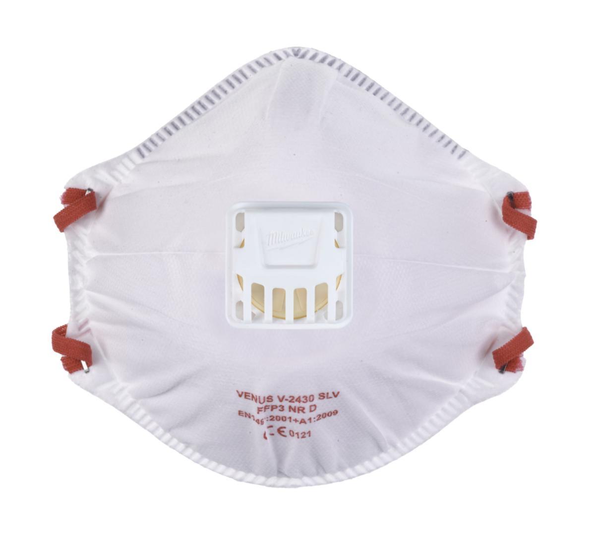 Filtrerande halvmask Milwaukee 10-pack - SKYDDSMASK M. VENTIL FFP2 10P MILWAUKEE 4932478548