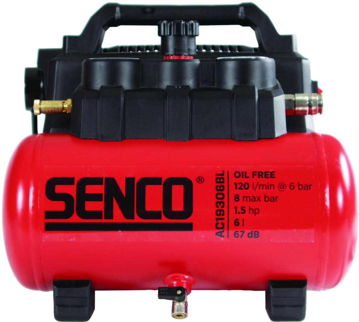 Kompressor Senco AC 19306BL-EU - KOMPRESSOR SENCO AC19306BL-EU 120L/6BAR, 6L BEH, 230V OLJEFR