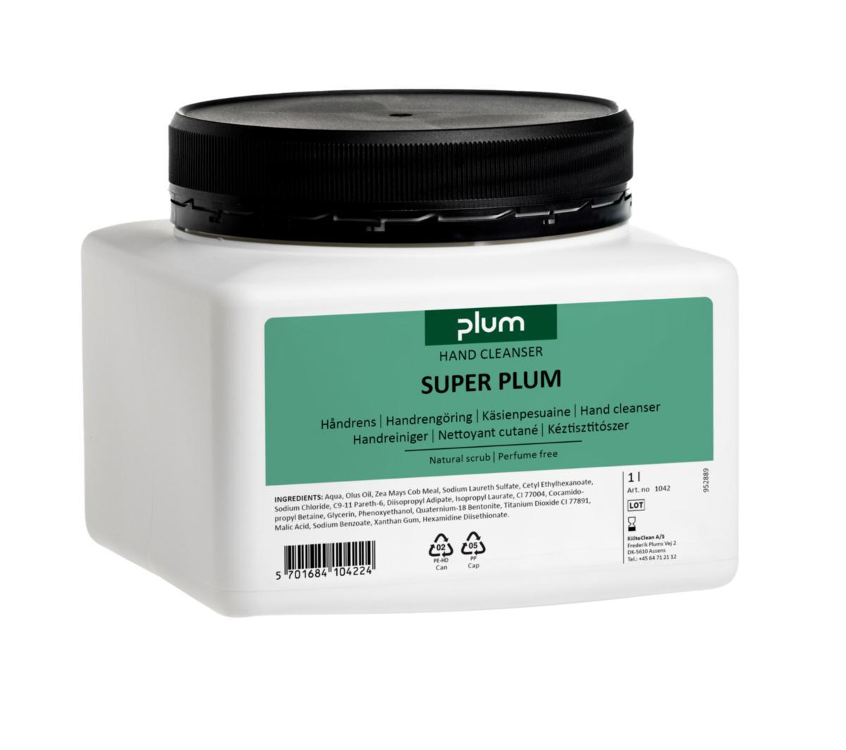 Handrengöring Super Plum - HANDRENGÖRING SUPER-PLUM 1.0L BURK