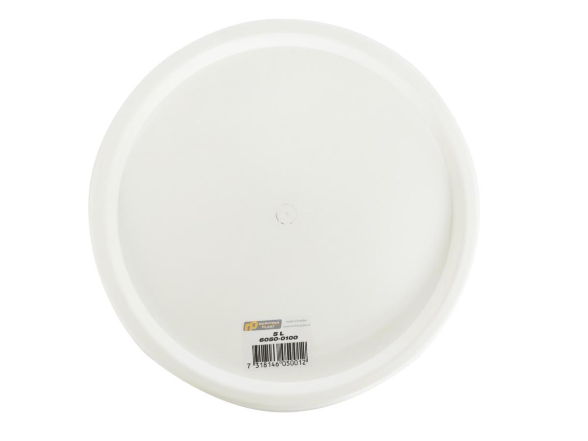 Lock till hink plast 5 l - LOCK VIT TILL 5 L HINK 60500100