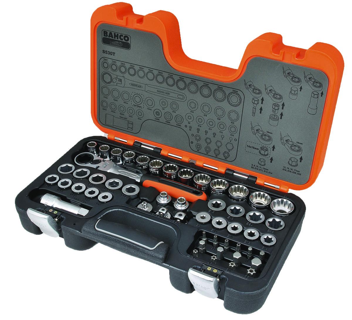 Hylsnyckelsats Bahco S530T - HYLSNYCKELSATS 53 DEL. S530T BAHCO