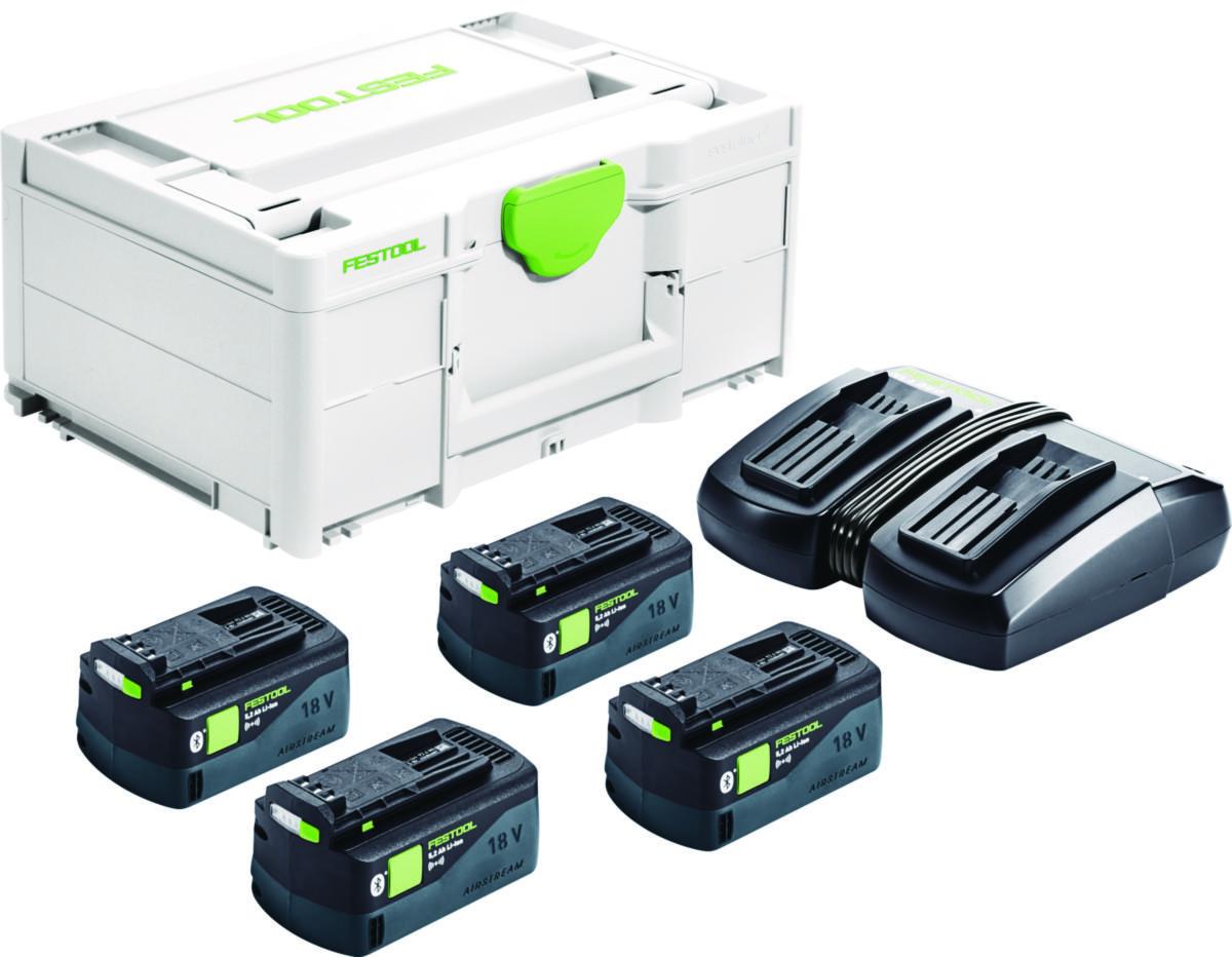 Laddpaket Festool - LADDPAKET FESTOOL 577104 SYS 18V 4X4,0/TCL 6 DUO