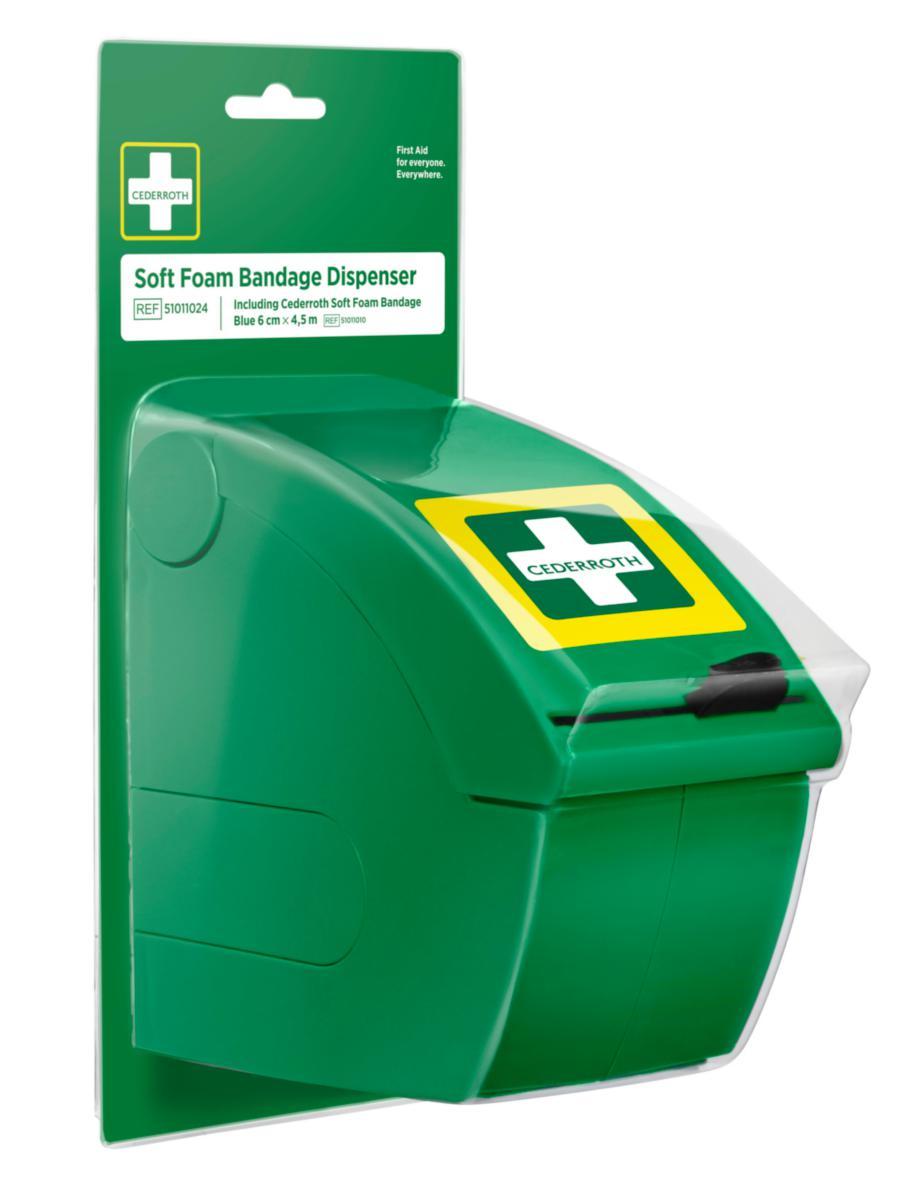 Dispenser Cederroth 51011024 - DISPENSER INKL. SOFT FOAM BLÅ CEDERROTH 51011024