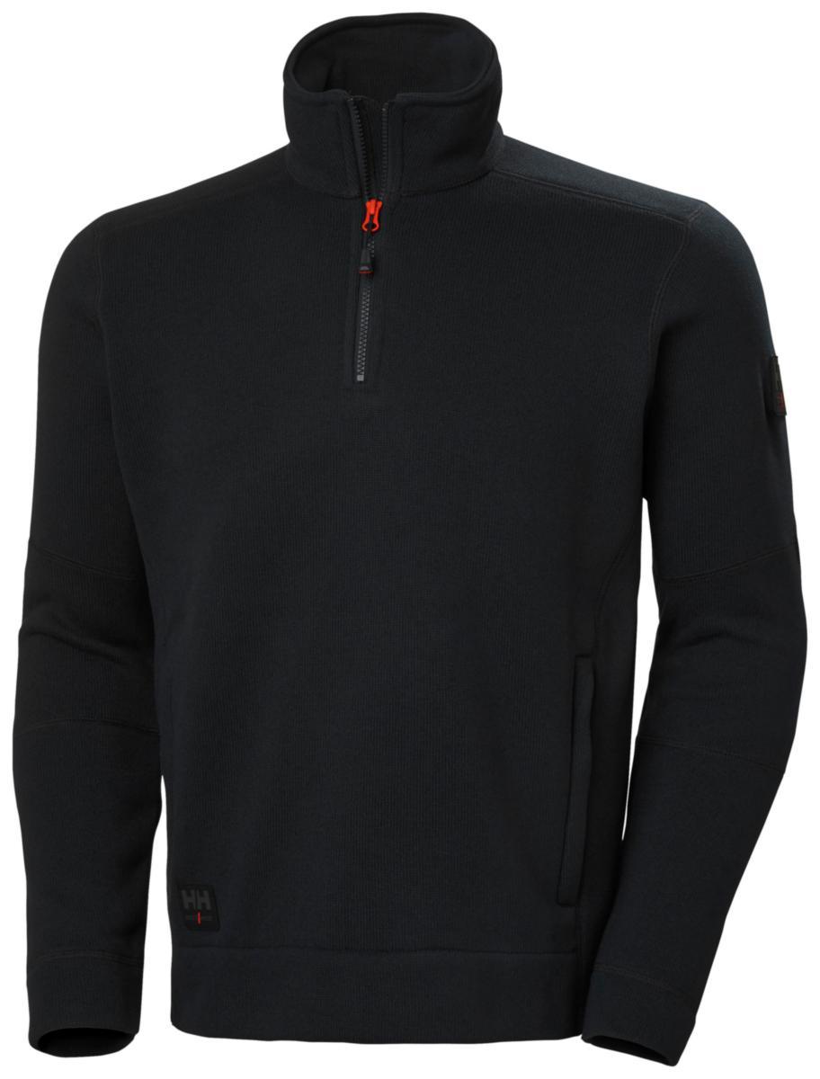 Fleecejacka Helly Hansen 72251 Kensington - FLEECETRÖJA 1/2 ZIP KENSINGTON SVART 3XL HH 72251-990-3XL