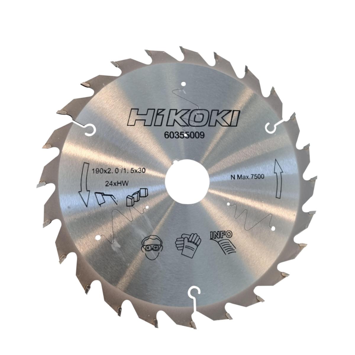 Sågklinga HiKOKI - SÅGKLINGA 190X2.0 24T 30MM TRÄ ALU HiKOKI 60355009