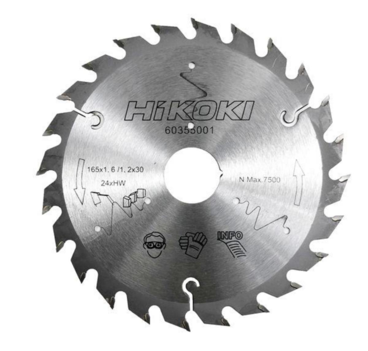 Cirkelsågklinga HiKOKI - SÅGKLINGA 165X30 24T TRÄ/LAMINAT HIKOKI
