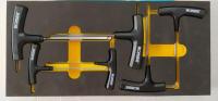 Sexkantnyckelsats Ironside T-handtag modul, 6 delar