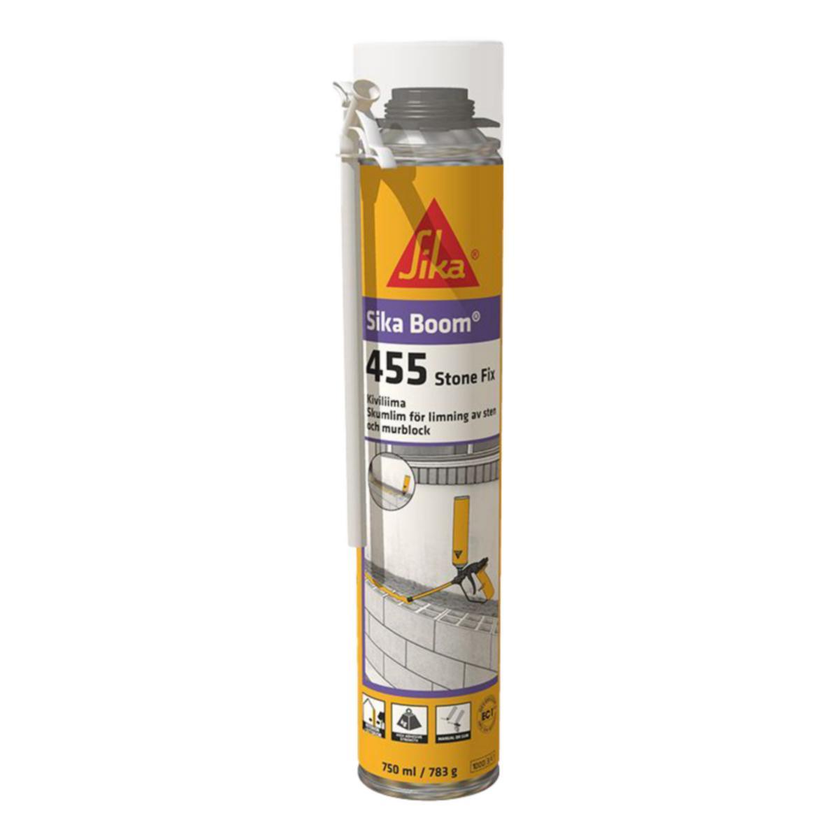Fogskum SikaBoom 455 Stone Fix - SIKABOOM-455 STONEFIX 750ML SKUMLIM FÖR STENMATERIAL