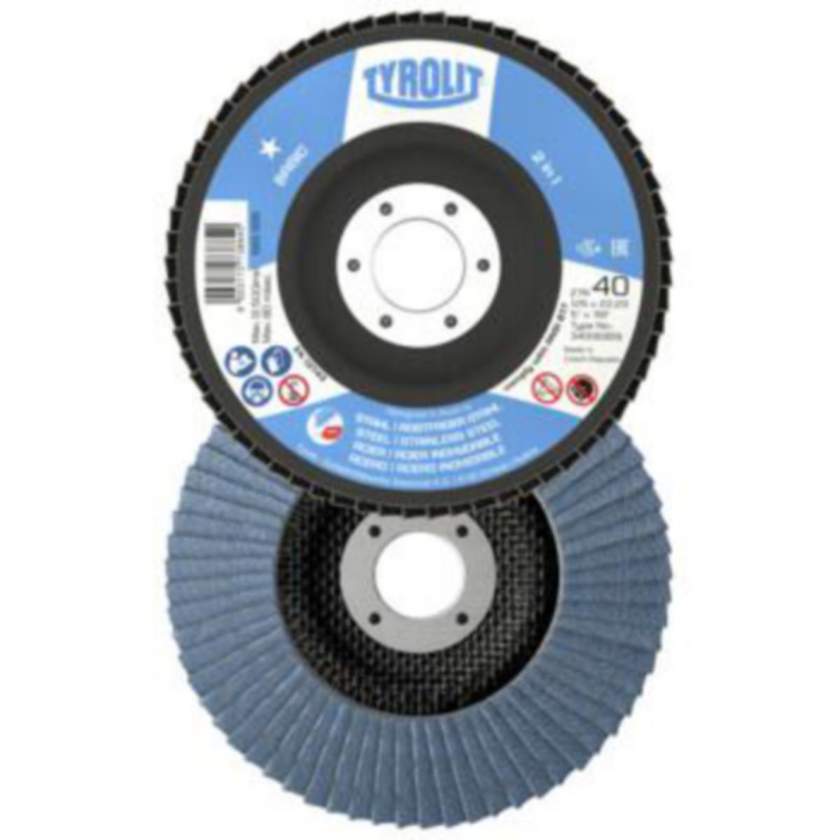 Lamellrondell Tyrolit Basic 2in1 Vinklad - LAMELLRONDELL TYROLIT BAS 2IN1 125X22.2 ZA80-B 27CLA