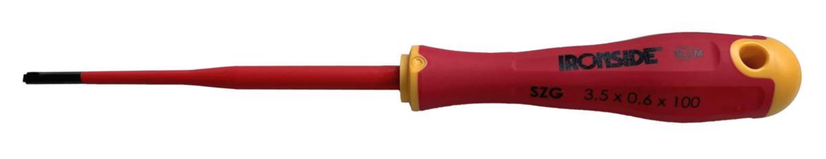 Plintmejsel Ironside 1000V - PLINTMEJSEL IRONSIDE SLIM SZG 0,6X3,5X100MM 3K 1000V 102187