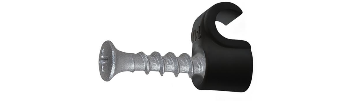 Skruvklammer SCR C3 svart, Torx T20 - SKRUVCLIPS SCR 10-14 T20 SVART 100/FRP