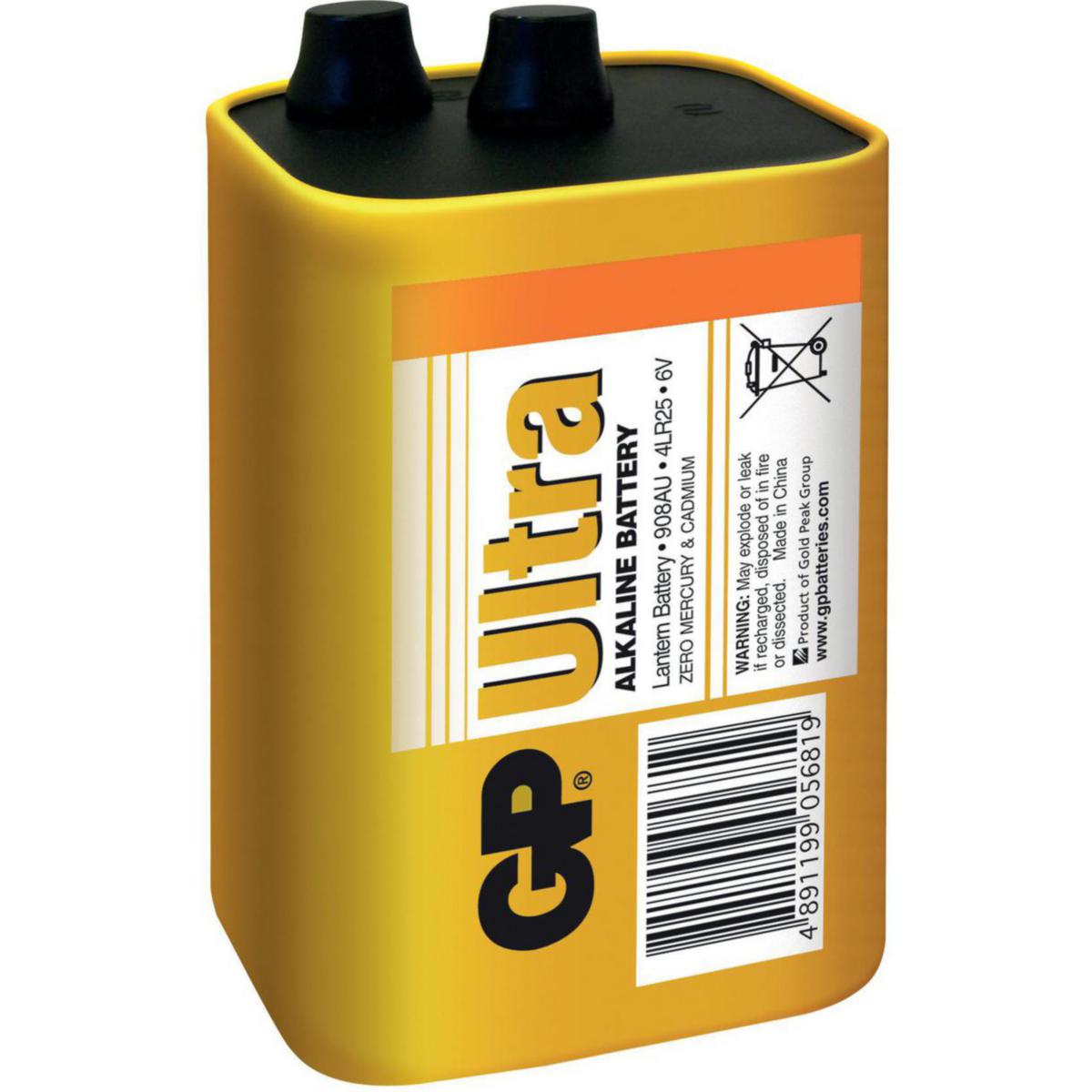 Motorbatteri GP - BATTERI 908AU-S1 4LR25 GP 151032