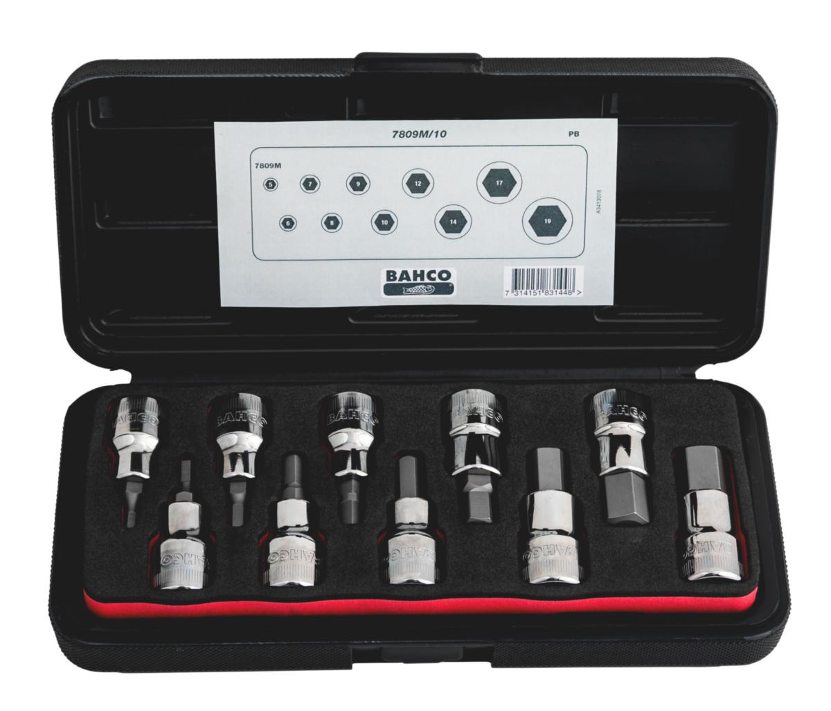 Insexsats Bahco 7809M/10 - INSEXHYLSSATS 1/2 7809M/10 BAHCO
