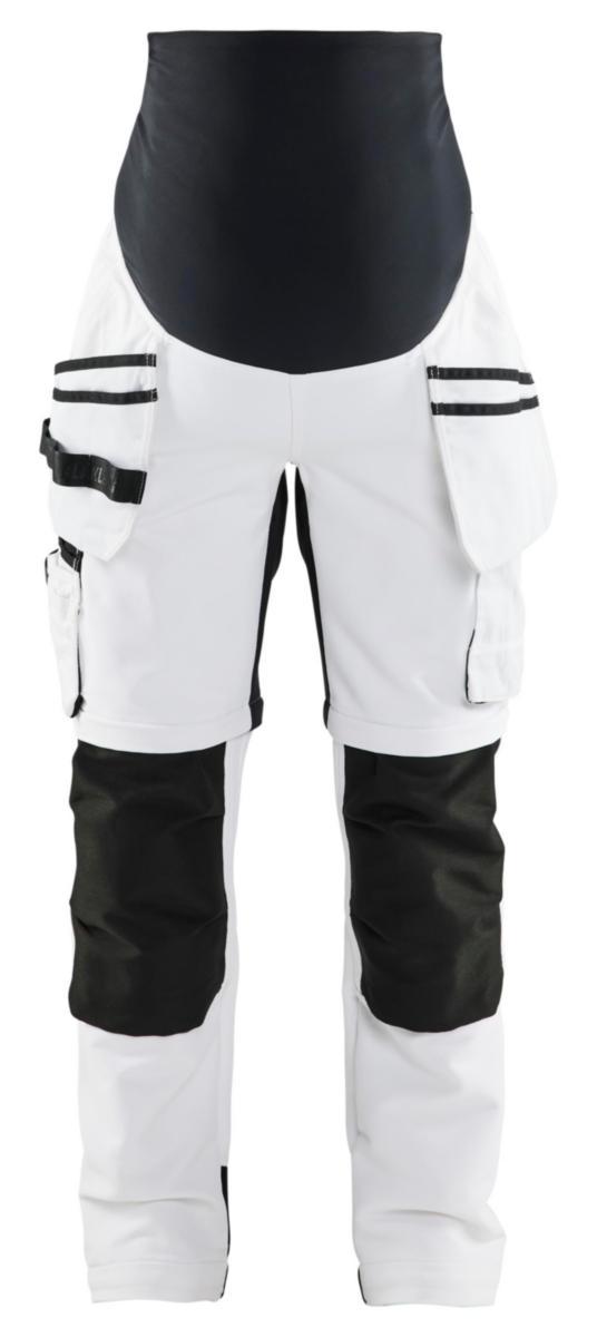 Gravidbyxa Blåkläder 7102-1642 målare zip-off - GRAVIDBYXA VIT ZIP-OFF S BLÅKLÄDER 710216421099S