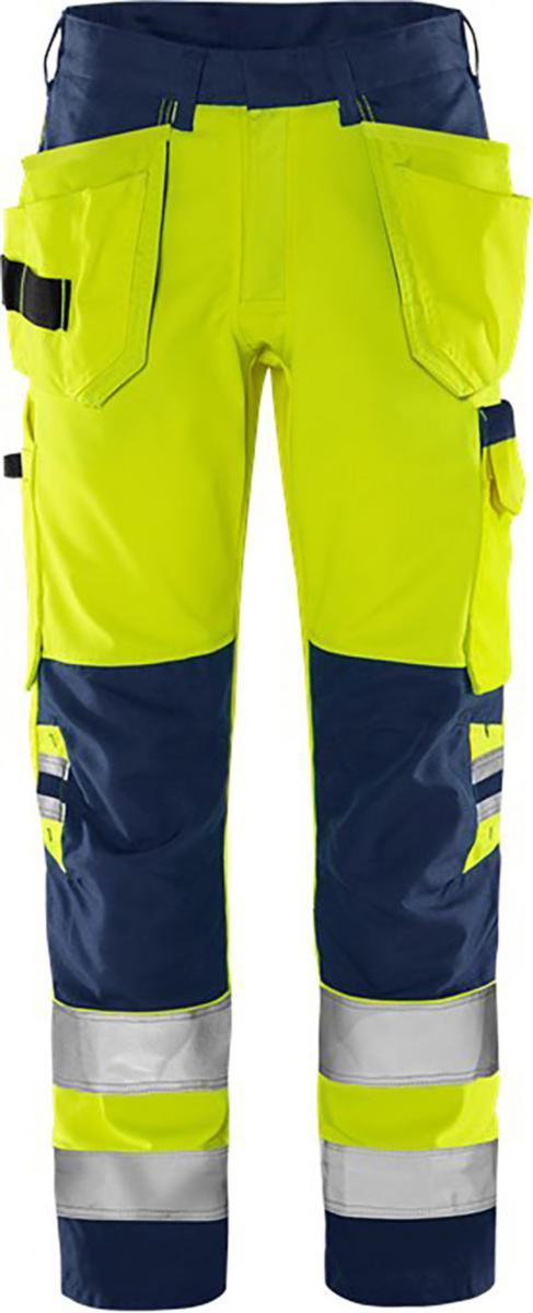 Hantverksbyxa Fristads 2641 GPLU Green - MIDJEBYXA 2641 GPLU GUL/BLÅ VARSEL KL2 GREEN C64 FRISTADS