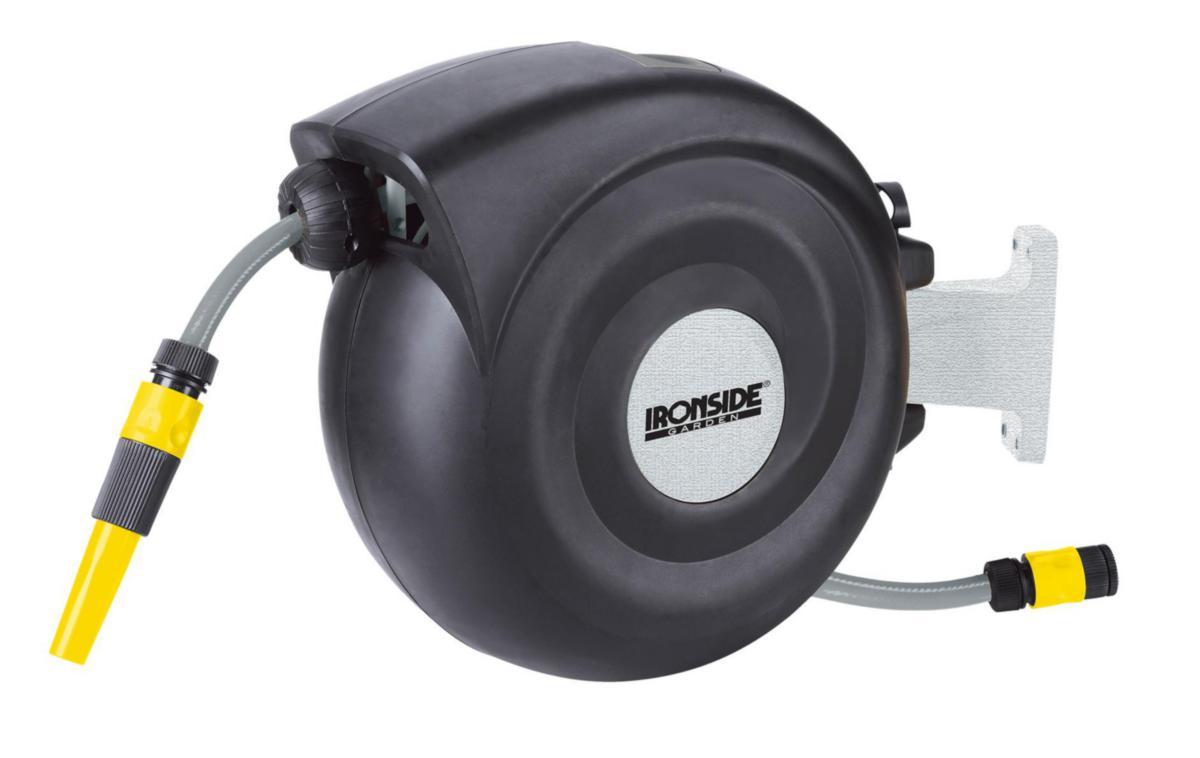 Väggslangbox Ironside - VÄGGSLANGBOX IRONSIDE 1/2" 20M INKL KOPPL OCH MUNST