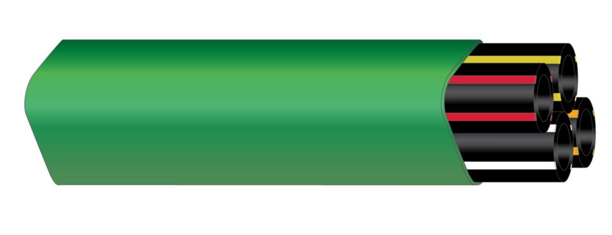 Mikrodukt Tjockväggig DB4 16/12 S12 - MIKRORÖR 4X16/12 S12 GN 1000M 1/MPB30218/4M-1