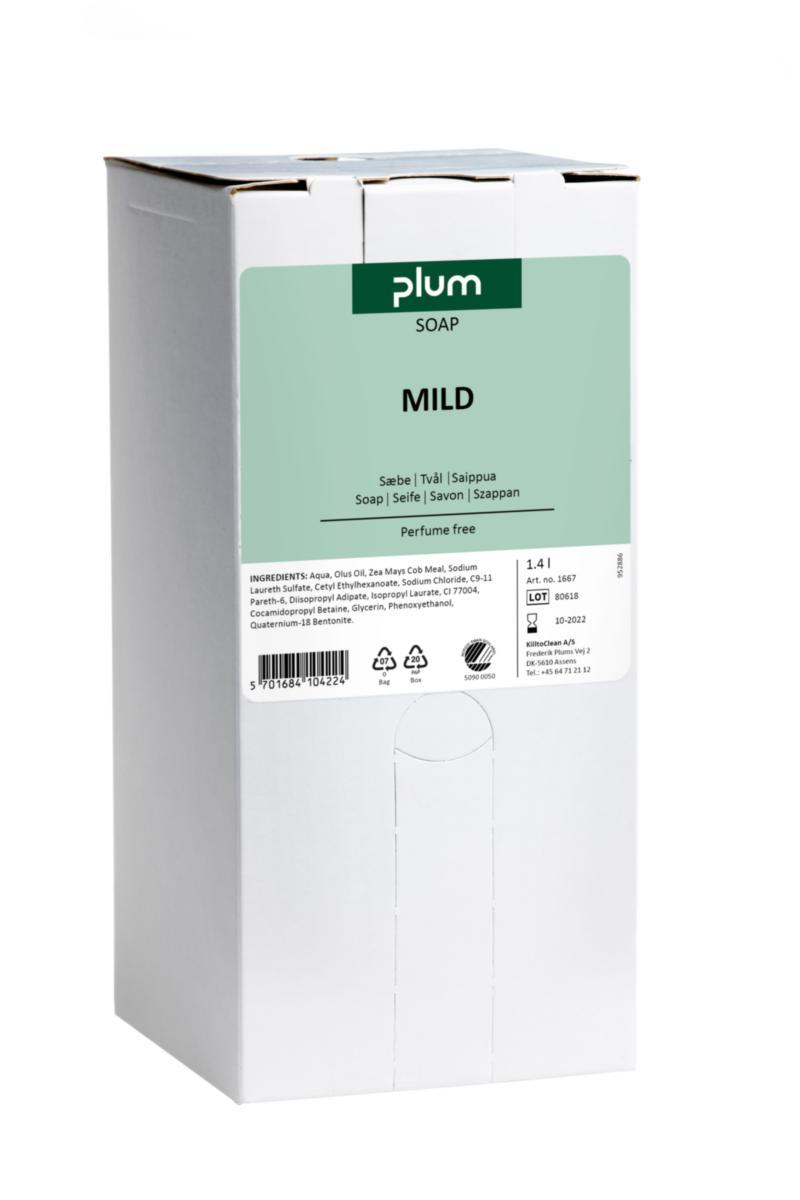 Flytande tvål Plum mild - TVÅL FLYTANDE PLUM MILD OPARF 1.4 LITER FÖR MP DISPENSERN