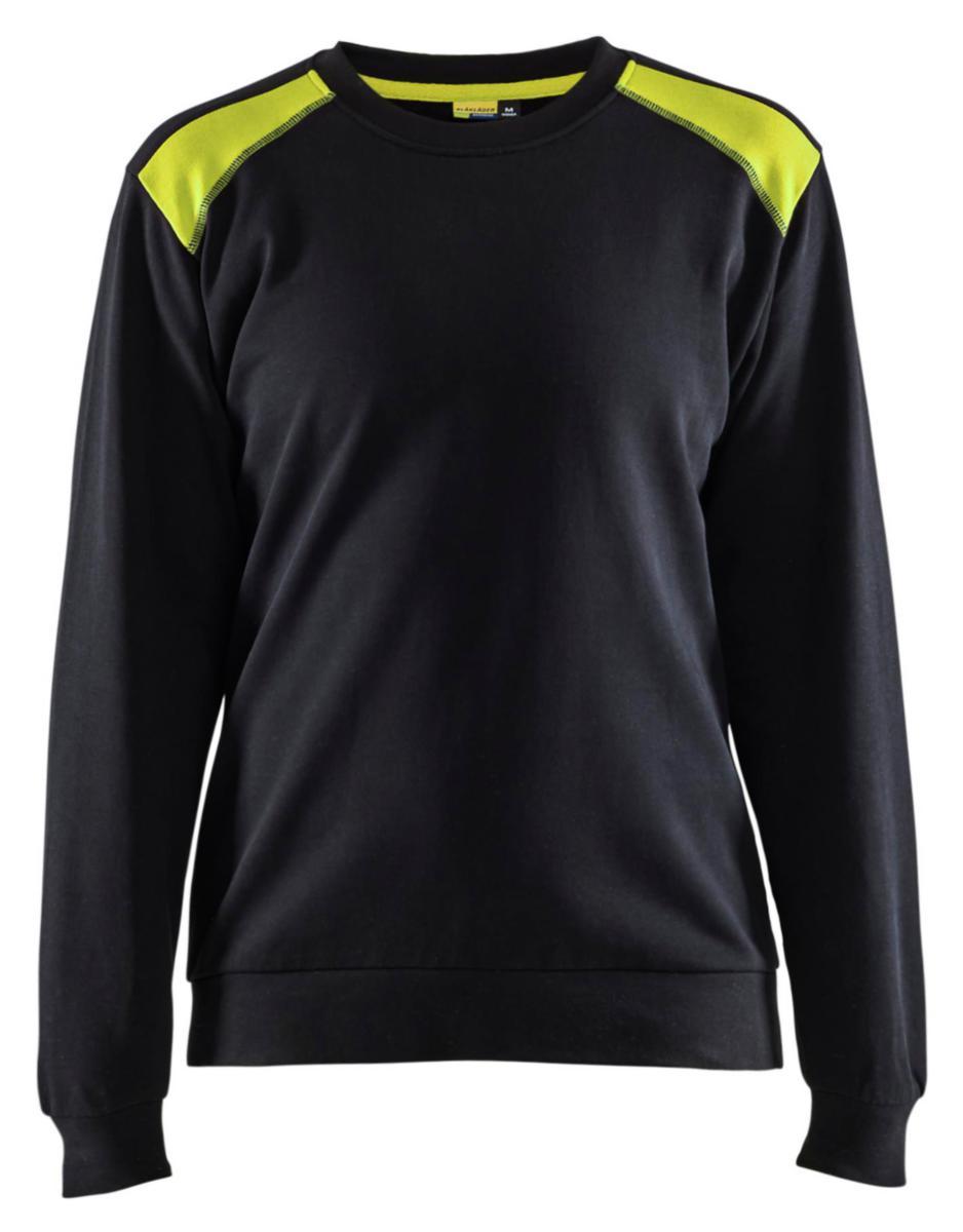 Sweatshirt Blåkläder 3408-1158 dam - SWEATSHIRT DAM SVART/GUL XXXL BLÅKLÄDER 340811589933XXXL