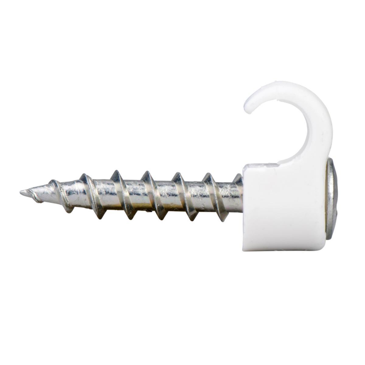 Skruvklammer Gelia rund 10-pack - SKRUVCLIPS 7-10 VIT 10ST PÅSE SKRUVLÄNGD 32MM 05.0007050