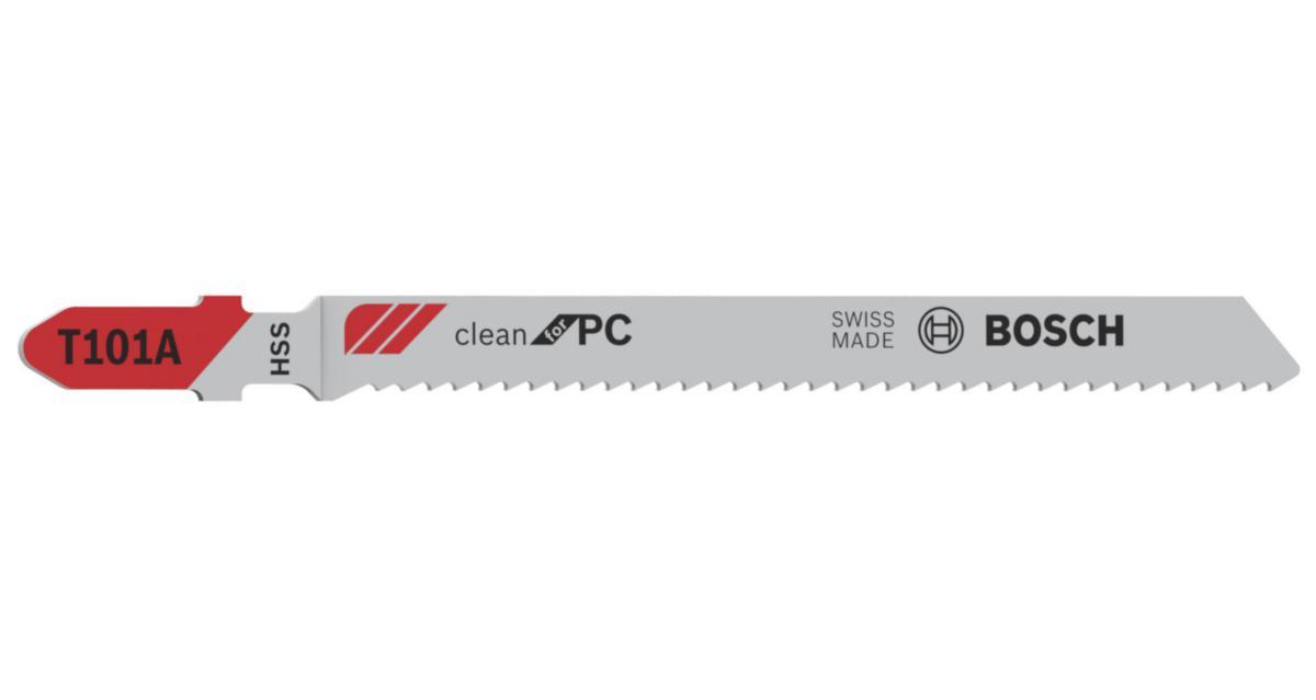 Sticksågblad Bosch för PVC/PC - STICKSÅGBLAD T101A 3-P BOSCH 2608631670