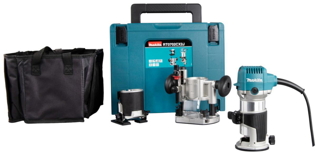 Multifräs Makita RT0702CX2J - MULTIFRÄS 710W MAKITA RT0702CX2J
