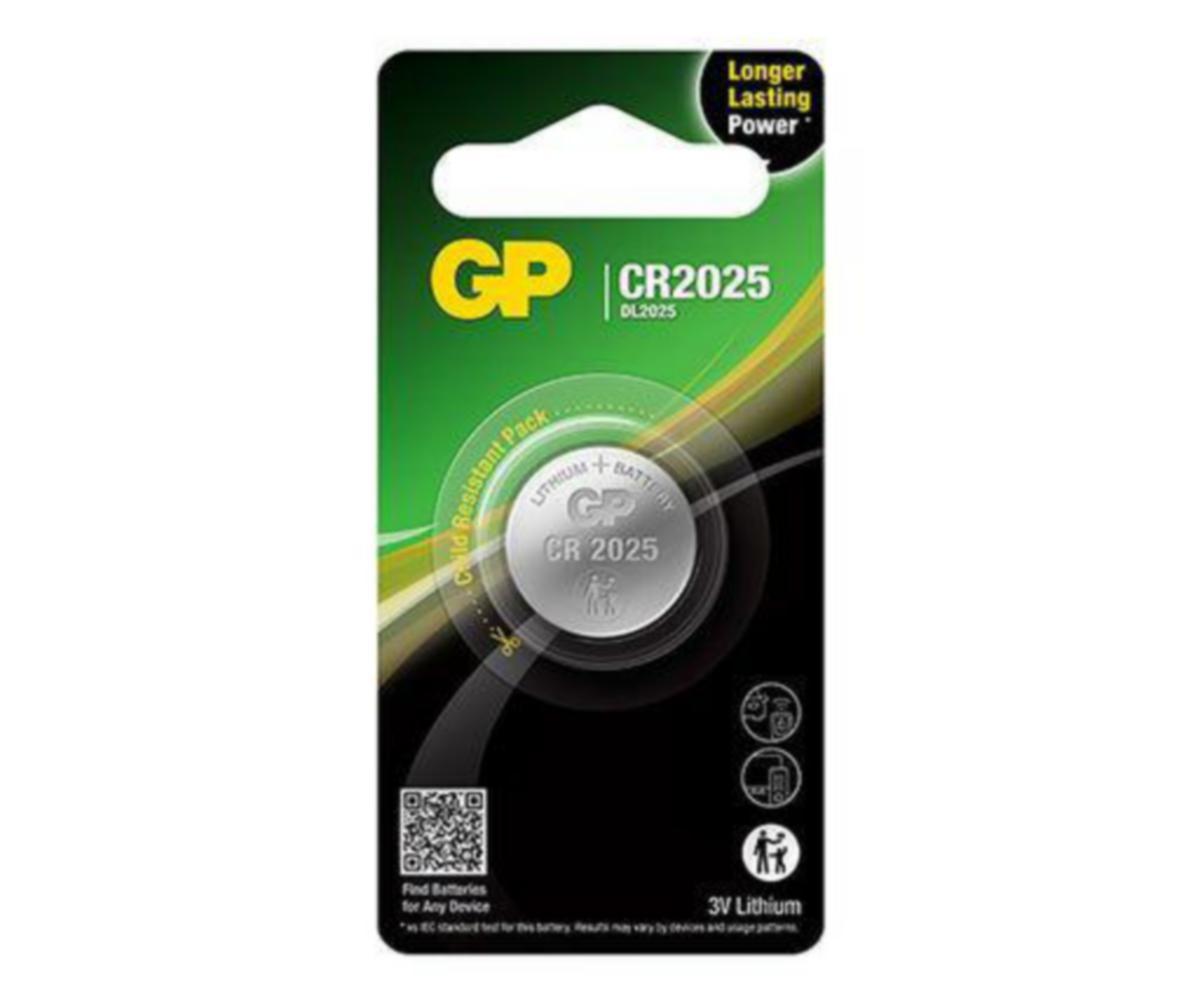 Knappcellsbatteri GP - BATTERI CR 2025-C1 1-P GP 2183