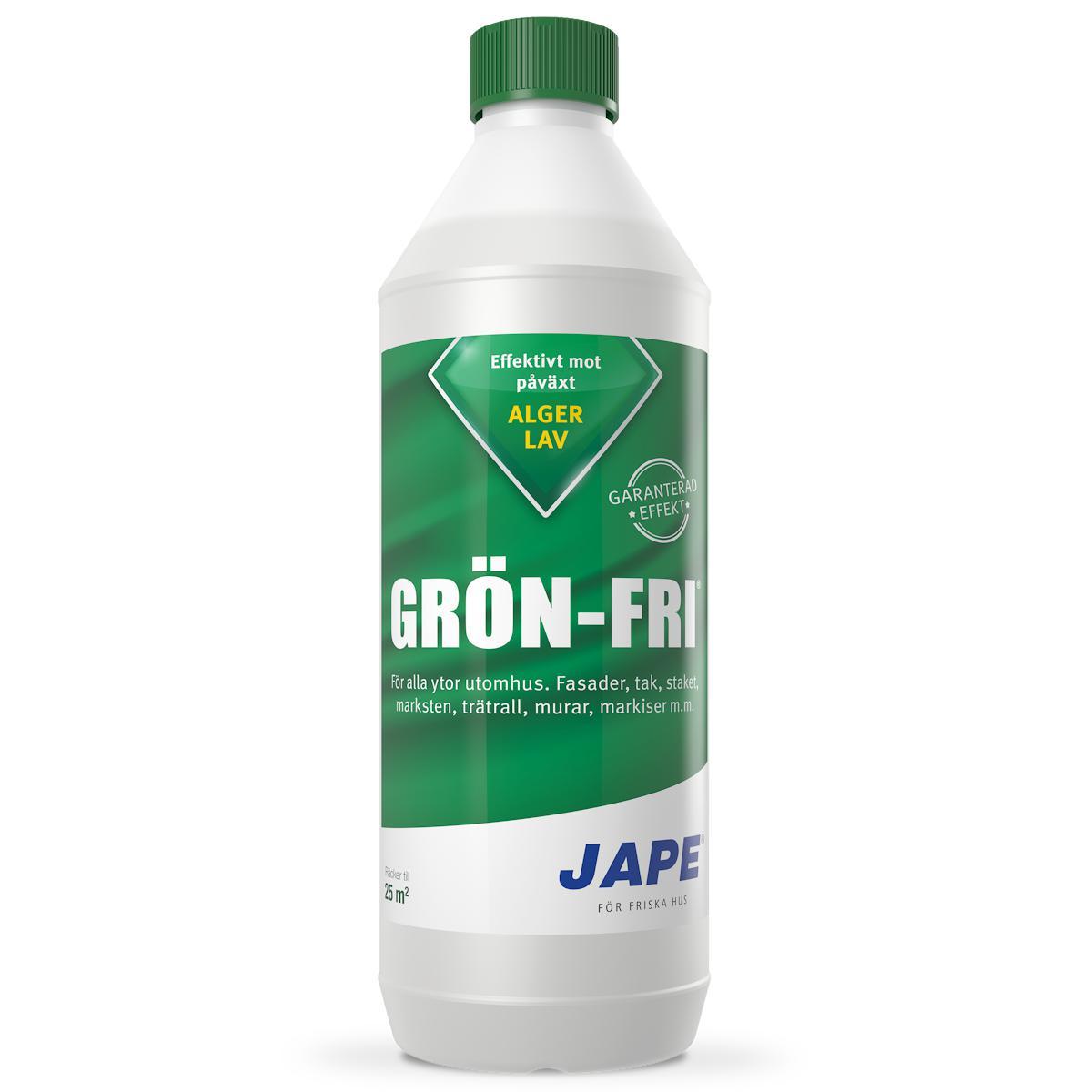 Rengöringsmedel Grön-Fri - BEKÄMPNINGSMEDEL M ALGER MOSSA GRÖN FRI 1 LITER