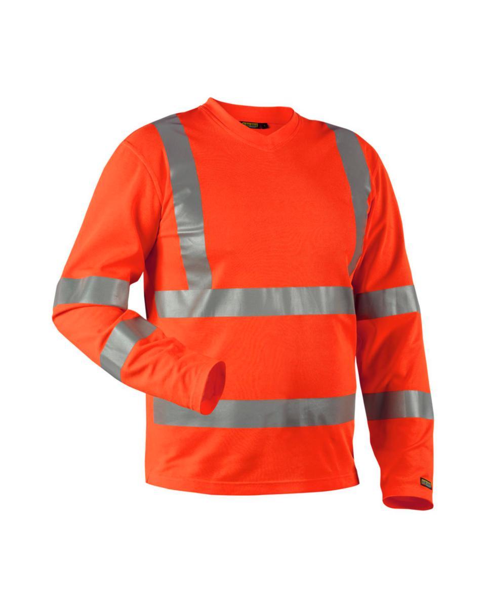 T-shirt Blåkläder 3381-1070 lång ärm - T-SHIRT HIGHVIZ 3381 ORA L BLÅKLÄDER 338110705300L